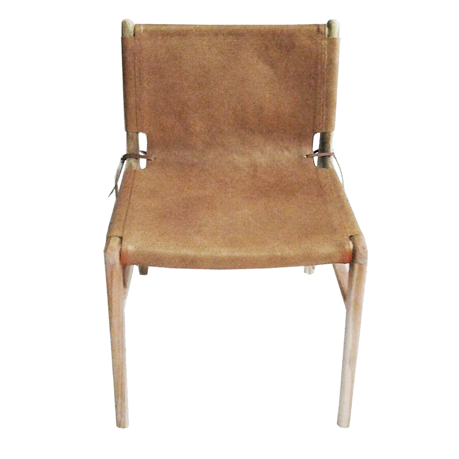 Leather sling chair discount dining